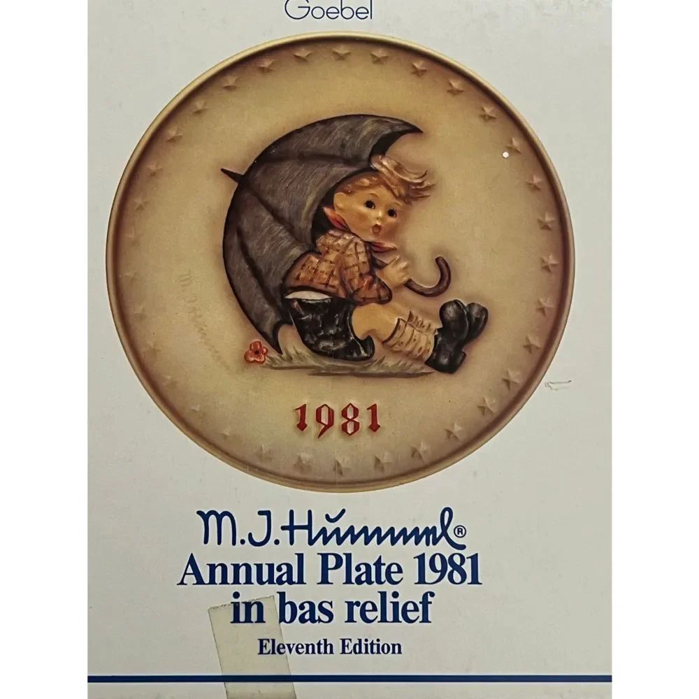 1981 M.J. Hummel Annual Plate 1981 New In Box